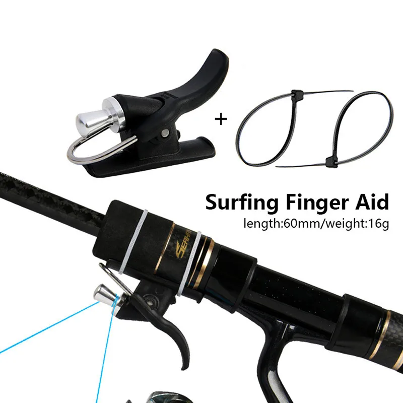 

1PC New Breakaway Marine Fishing Launch Gun Clamp Thumb Button Surfing Casting Trigger Barrel Clip Fish Finger Protector Tool