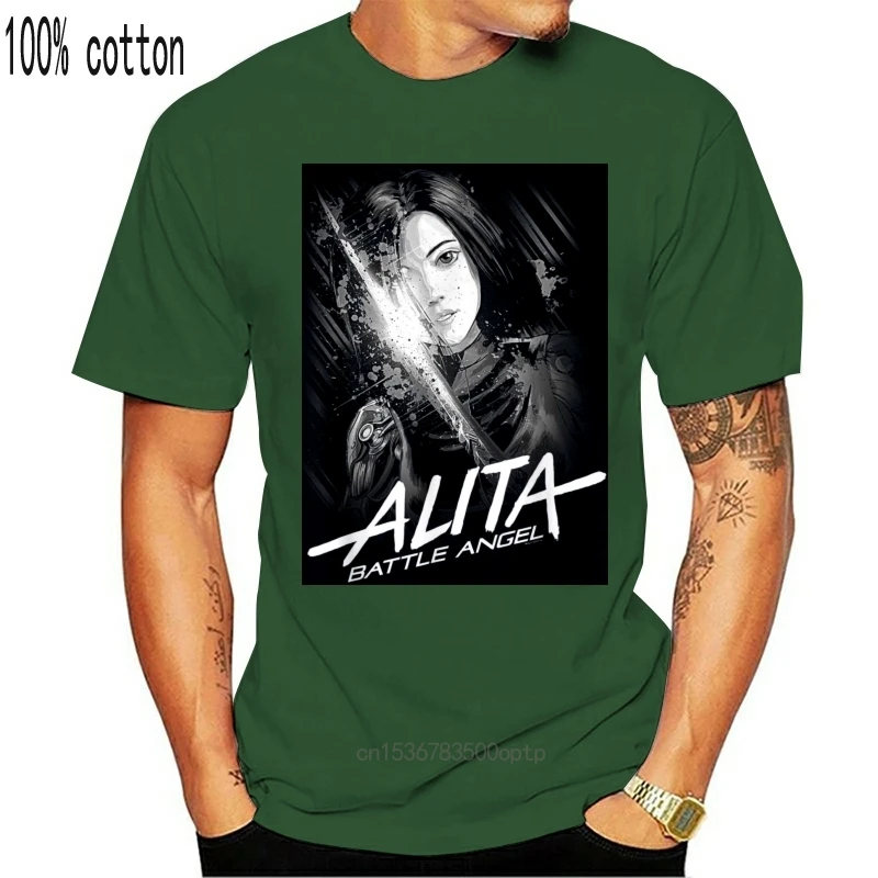 

Мужская одежда Alita - Battle Angel, футболка черного цвета, размер S-3XL