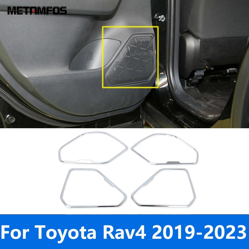 

Audio Speaker Cover Trim For Toyota Rav4 Rav 4 2019 2020 2021 2022 2023 Door Loudspeaker Frame Sticker Accessories Car Styling