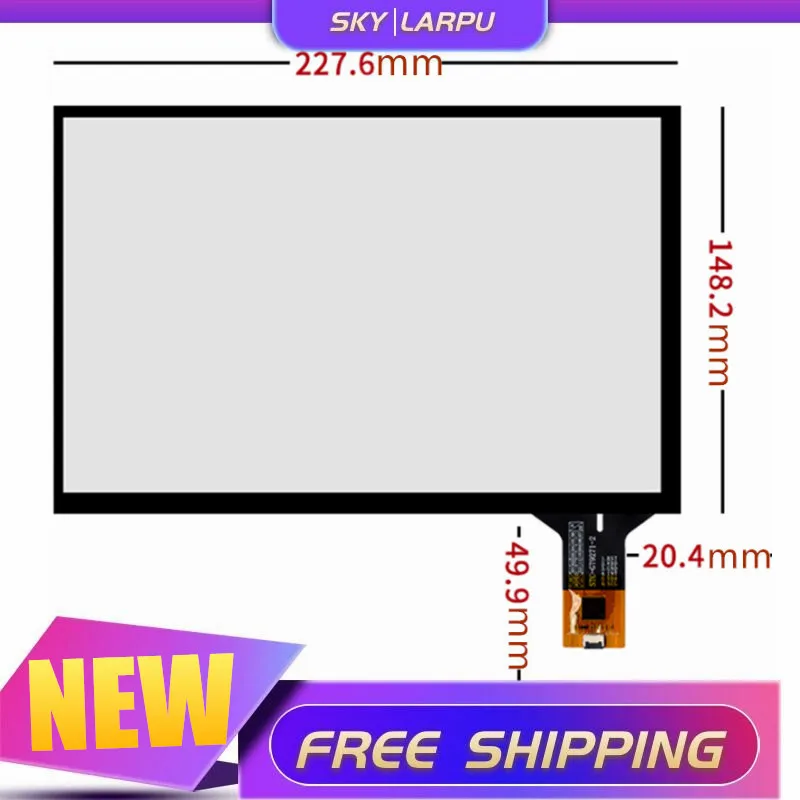 

10,1 дюйма, 227,6 мм * 148,2 мм сенсорный экран, BP101WX1-206 HJ101IA-01I емкостная ручная работа, сенсорная панель, экран, дигитайзер