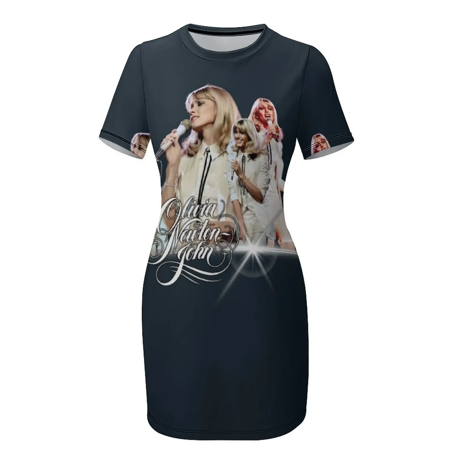 Женское платье Olivia Newton-John - Totally Hot Tour PopRetroDisco из полиэстера