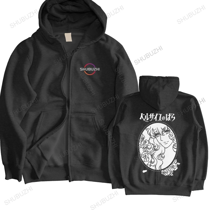 Мужская хлопковая толстовка с капюшоном и принтом Роза Версаля