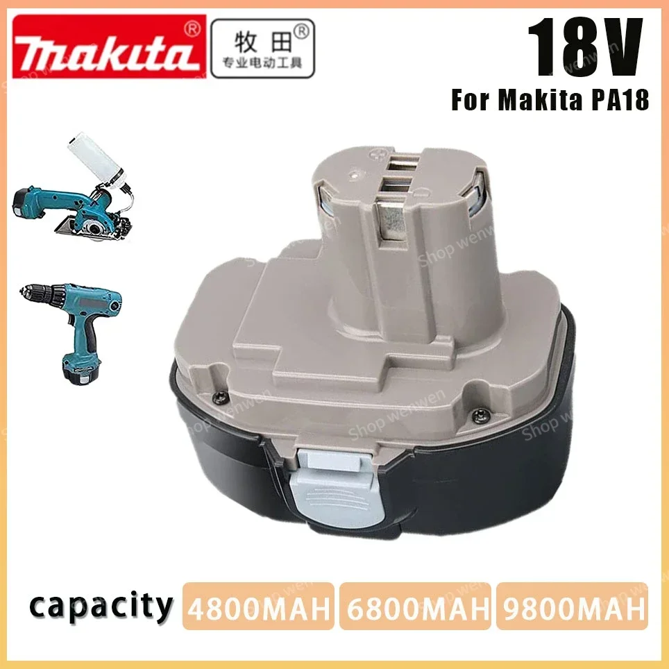 Makita 18V 4800mAh/6800mAh/9800mAh Ni-MH батарея замена PA18 1822 1823 1833 1834 1835 1835F 192827-3 192829-9 193102-0