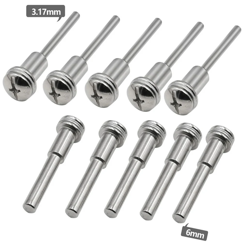 

10pcs 3.17/6mm Shank Mandrel Accessory Rotary Tool For Cutting Discs Polishing