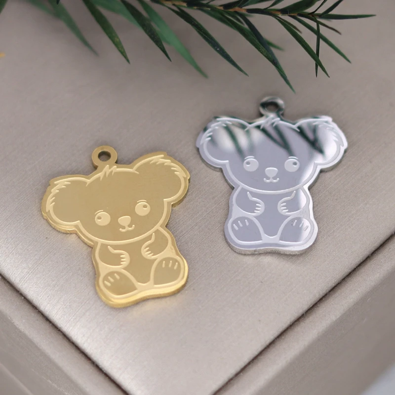 2 шт. подвески коалы из нержавеющей стали