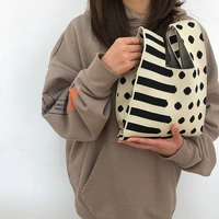 stripe crochet waist bag women handbags designer flower tote small knitting shoulder bags for women 2022 plaid shopper waistlets