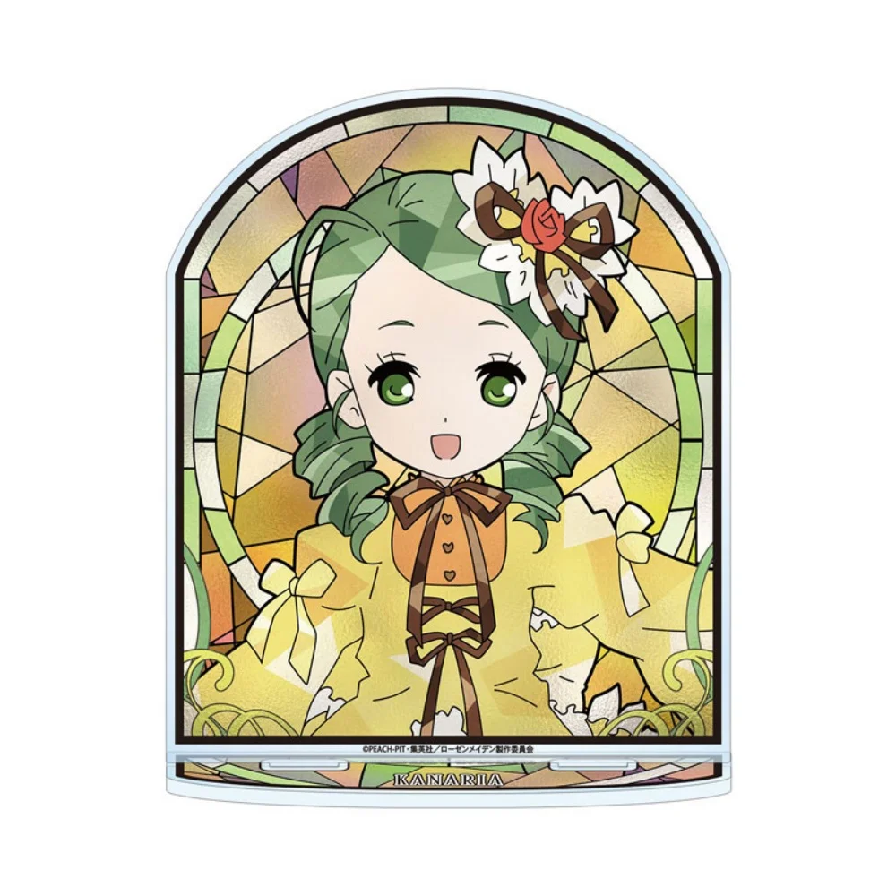 Фото Акриловая подставка Rozen Maiden: Хинаичиго, витражная аниме-фигурка, готическая кукла-модель, настольный декор, табличка, подарок для фанатов, брелок №3