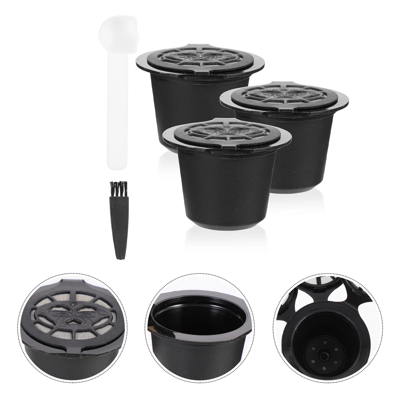 

Coffee Cup Filter Reusable K Strainer Pods Refillablecups Filters Mesh Pod Scoop Maker Single Capsule Emptyuniversal Basket