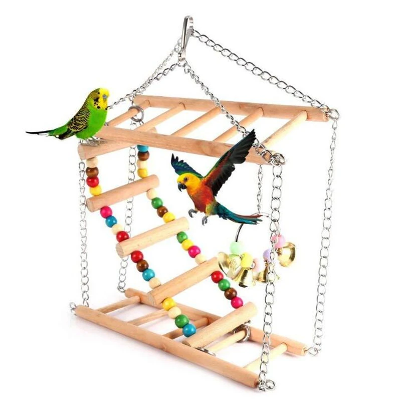 

Pet Parrot Cage Toy Squirrel Hamster Squirrel Hammock Bird Nest Swing Ladder Toy