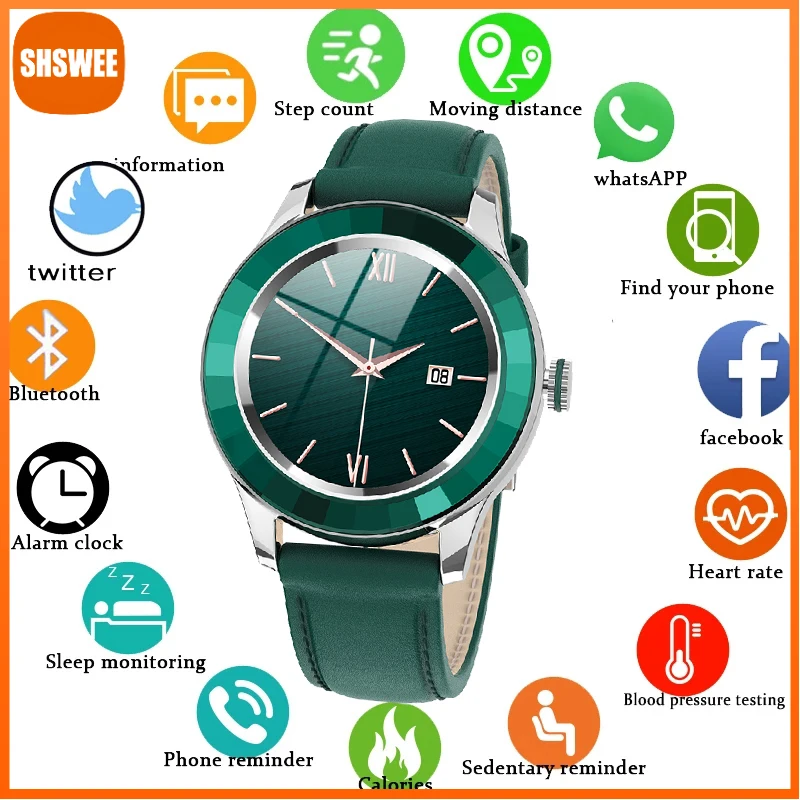 

For Huawei Xiaomi Ladies Smart Watch Women Sports Waterproof Heart rate Blood Pressure Monitor Smartwatch Woman For Android ios