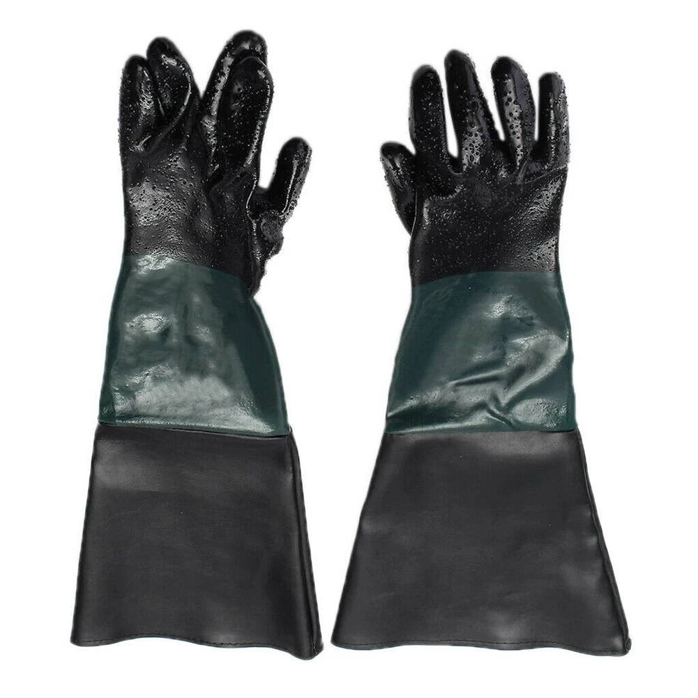 

Перчатки для пескоструйной обработки, хлопковые перчатки для пескоструйной обработки, рабочие перчатки для шкафа для пескоструйной обработки 23,6 × 11,8 дюйма