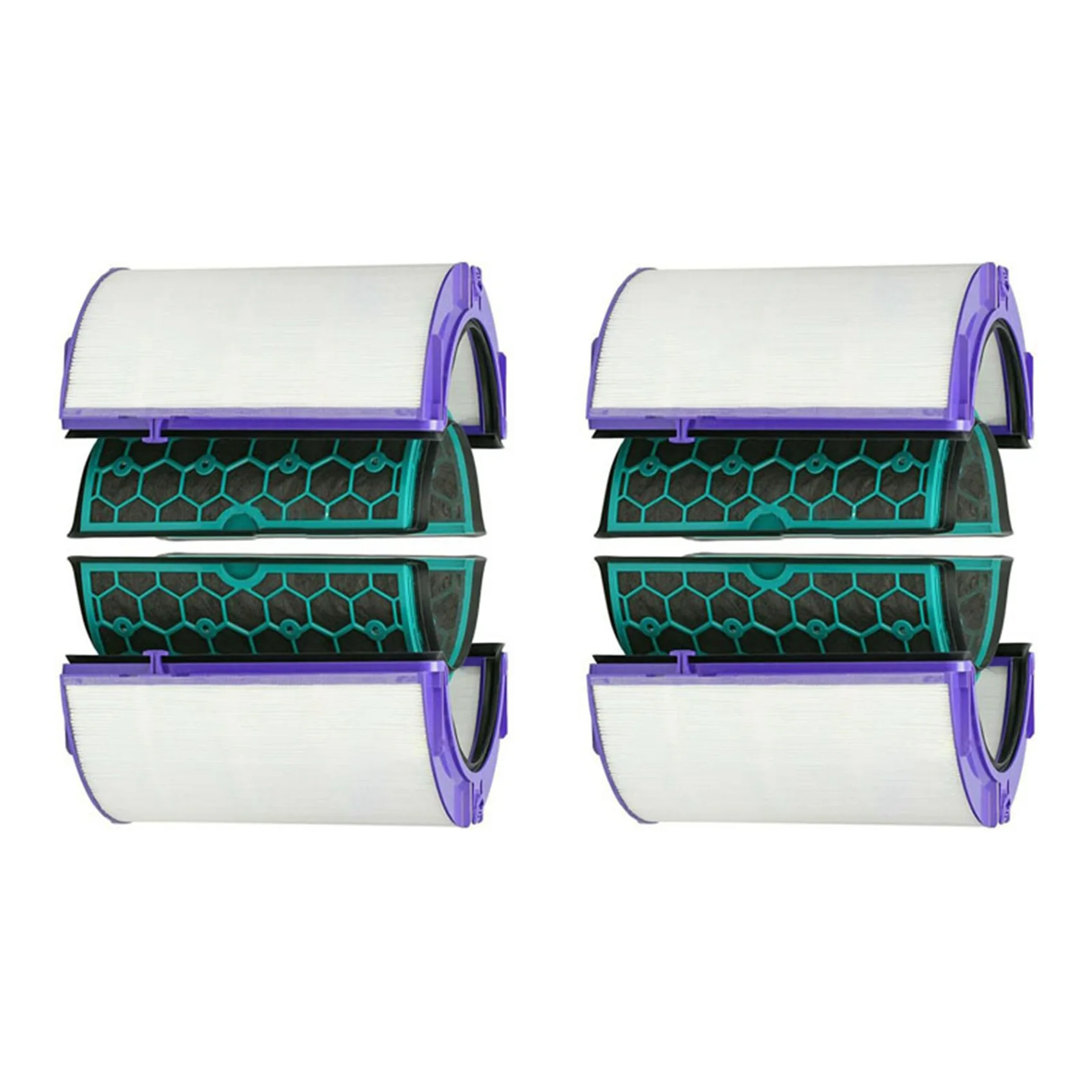 

2X for Dyson Hp04 Tp04 Dp04 Sealed Two Stage Air Purifier Hepa & Carbon Filter Set