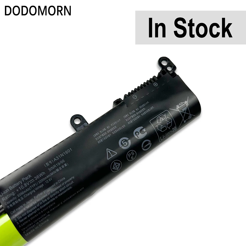 DODOMORN A31N1601 Аккумулятор для ноутбука ASUS VivoBook F541UA R541UA R541UJ R541UV X541SA X541SC X541U X541UA X541UV