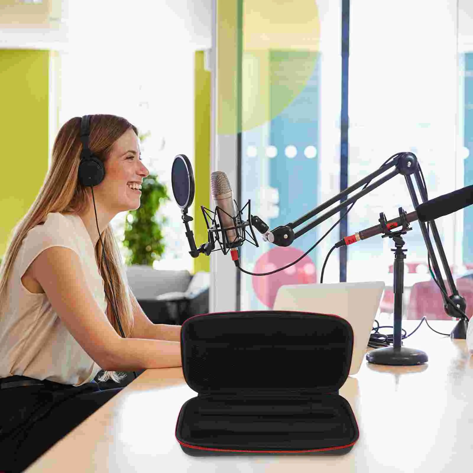 Сумка для хранения микрофона Micrófono большая сумка-тоут на молнии холщовый чехол с