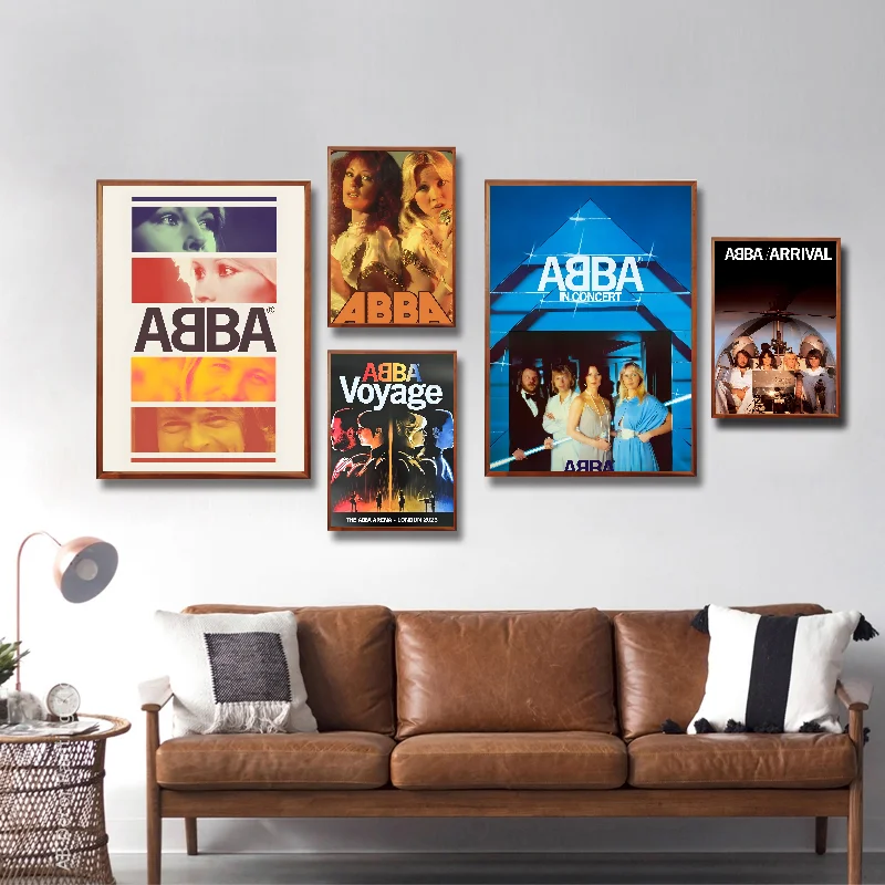 Классический постер группы А-Абба самоклеящаяся художественная