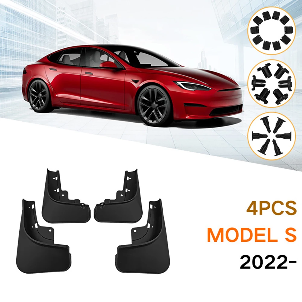 

Брызговики из АБС-пластика для Tesla Model S 2014-2023 2020 2021, 4 шт./комплект