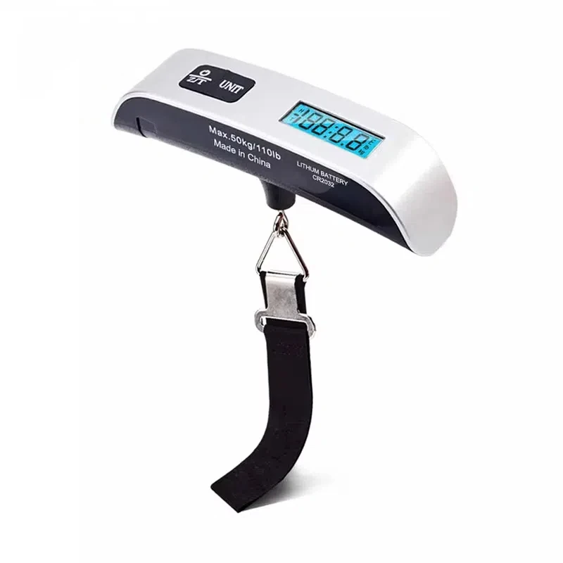 

Весы с цифровым ЖК-дисплеем, 110 фунтов/50 кг, электронный подвесной чемодан для багажа, дорожные весы, весы для багажа, весы, 2025 г.