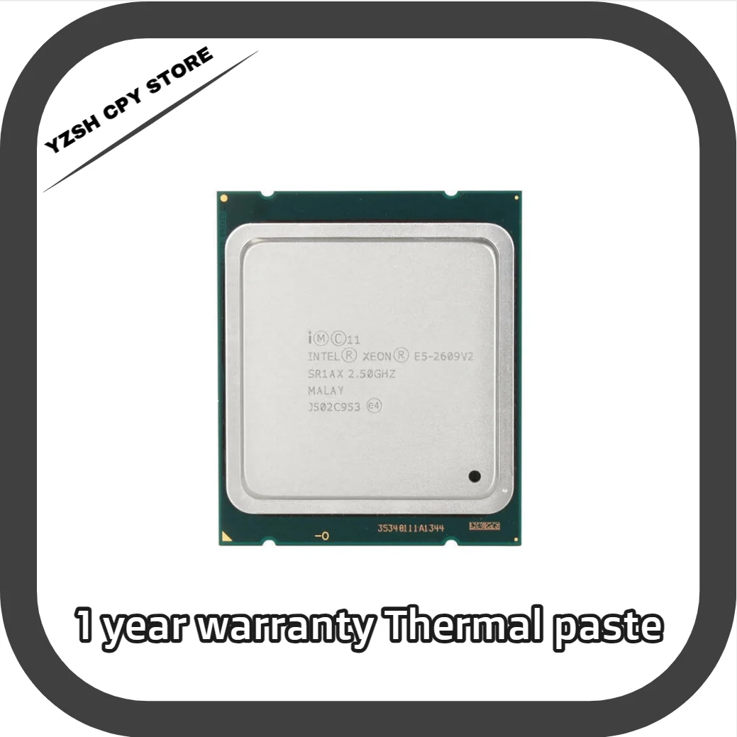 Процессор Intel Xeon E5-2609 v2 E5 2609 v2, 2,5 ГГц, четырехъядерный, 4 потока, 10 МБ, 80 Вт, LGA 2011