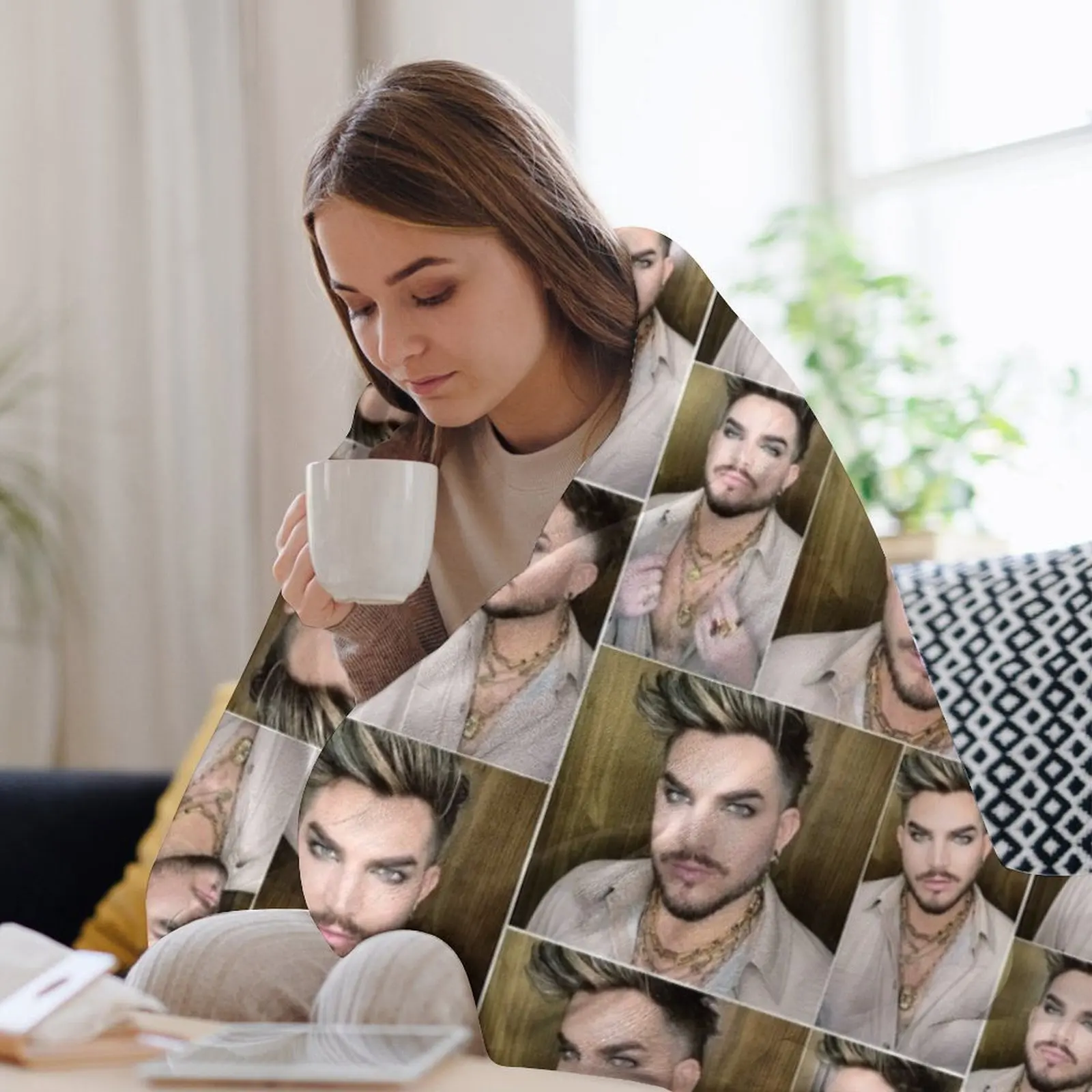 Фланелевое одеяло Adam Lambert