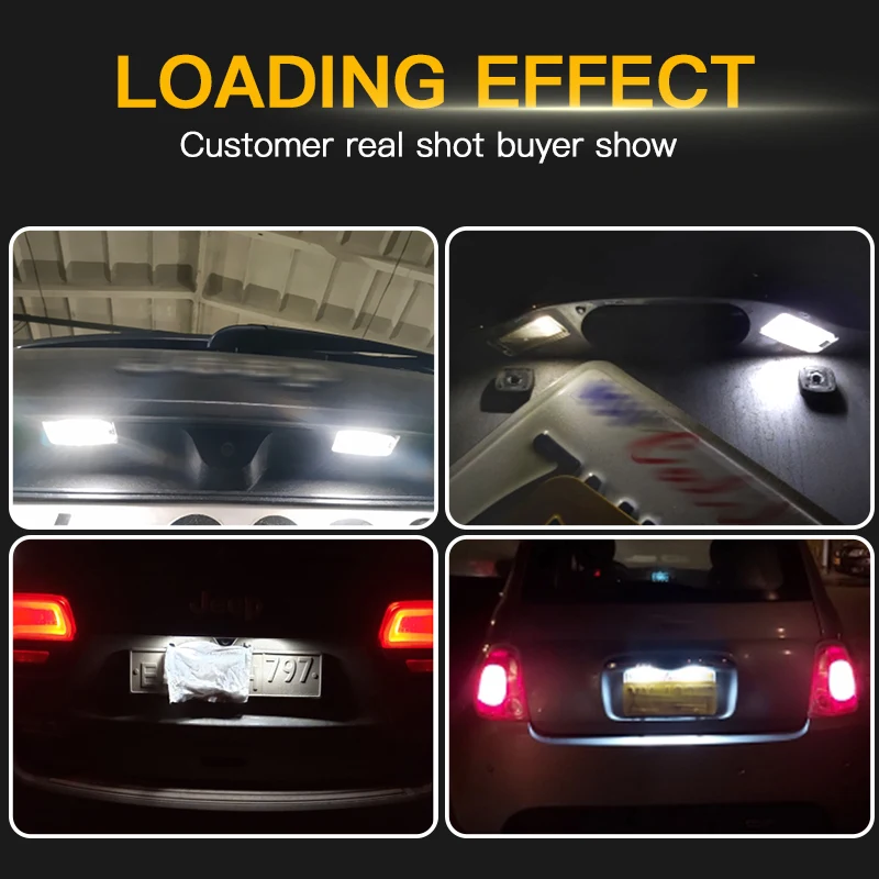 2 шт. Canbus светодиодный светильник номерного знака белый для Jeep Grand Cherokee Compass Patriot