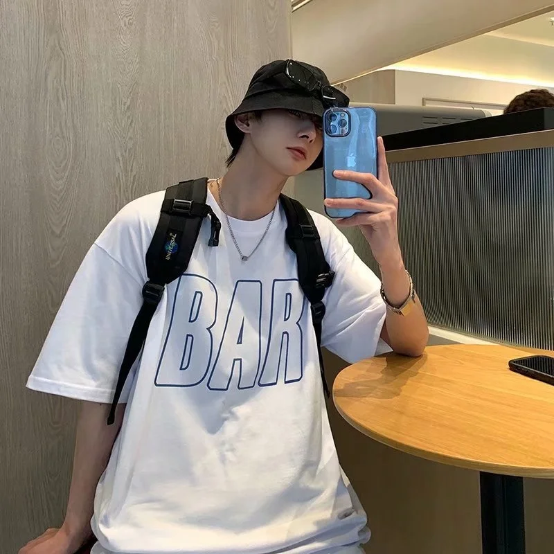 

Harajuku CASUAL T-SHIRT PRINT Oversized 2022 NEW Graphic Tee Short Sleeve T-shirts Man SUPERNATUR ANIME CLOTHES Kpop Grinch Ussr