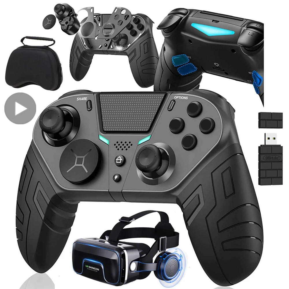 Controller For PS4 PS3 PS Playstation 4 3 PC Control Wireless Bluetooth Mobile Android TV Gamepad Gaming Game Pad Joystick Phone