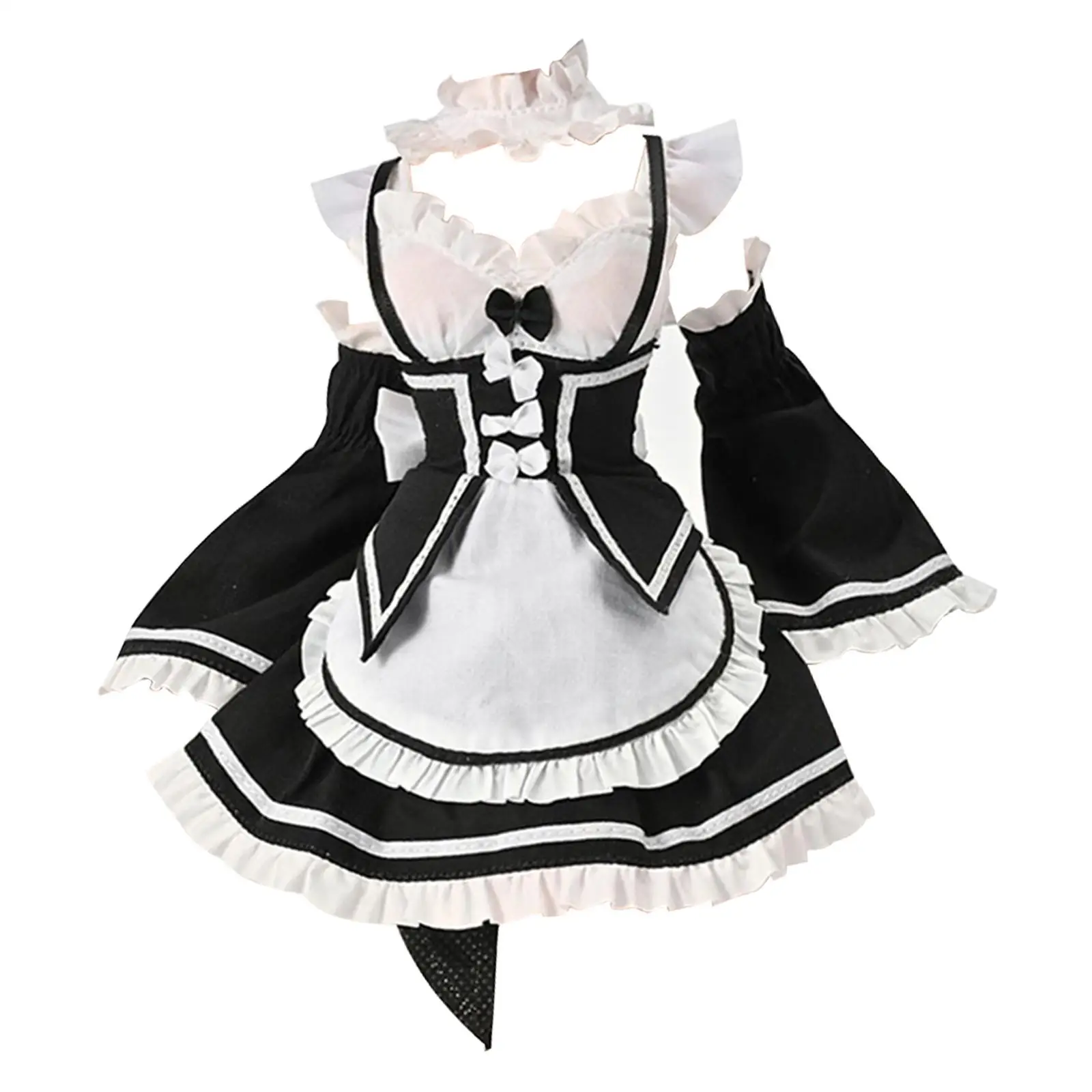 

1:6 Figure Doll Clothes Maid Outfit ,Doll Accessories for 12