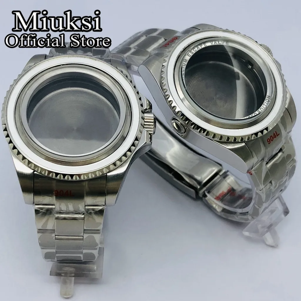 Скидка Miuksi 44 мм Φ сапфировое стекло подходит для NH35 NH36 NH34 ETA2824 2836 Miyota8215 Mingzhu DG2813 3804 PT5000 механизм