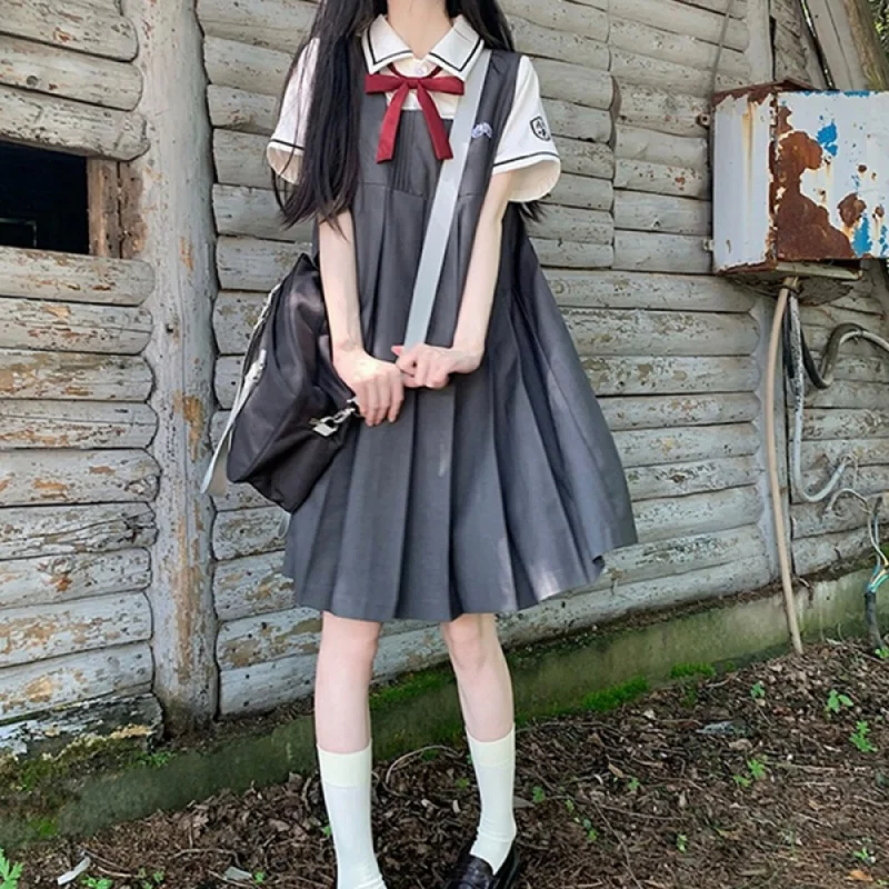 

2023 Japanese Academy Style Embroidered JK Skirt For Female Spring And Summer Students: Clever And Cute Ka Nai Skirt