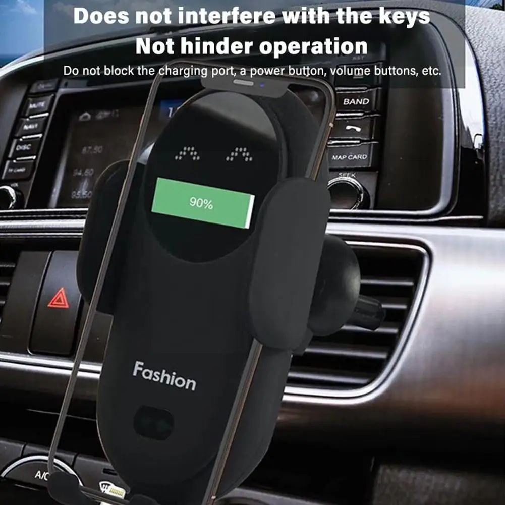 S11 Car Wireless Charger Smart Infrared Sensing Charge Fast Automatic Bracket Holder Creative Telescopic Phone U9A5 |