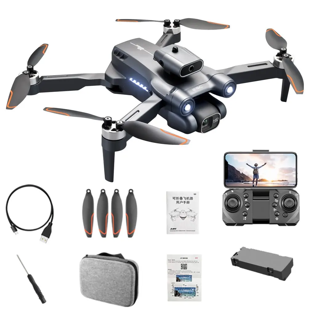 

Дроны S1S складные с двойной камерой, GPS, Wi-Fi, FPV