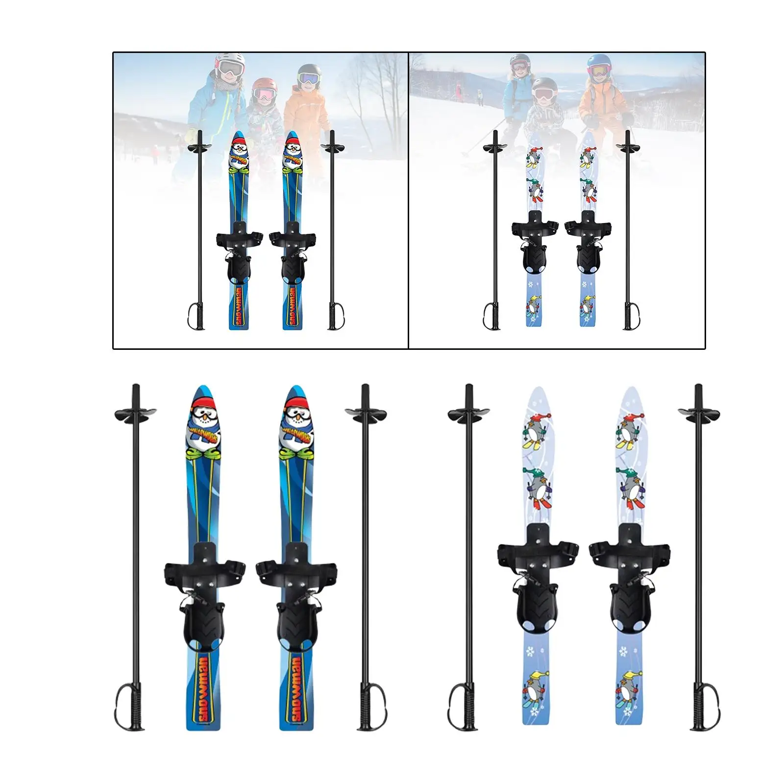 Сноуборди и палки для мальчиков девочек детская зимняя доска с универсальными