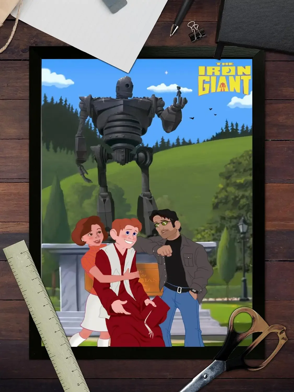 Железный гигантский постер с принтами настенная живопись на холсте для