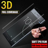 3d full cover tpu silicone hydrogel film for sony xperia 10 5 1 iii iv xz3 xz2 premium compact xz1 xz2 compact screen protector