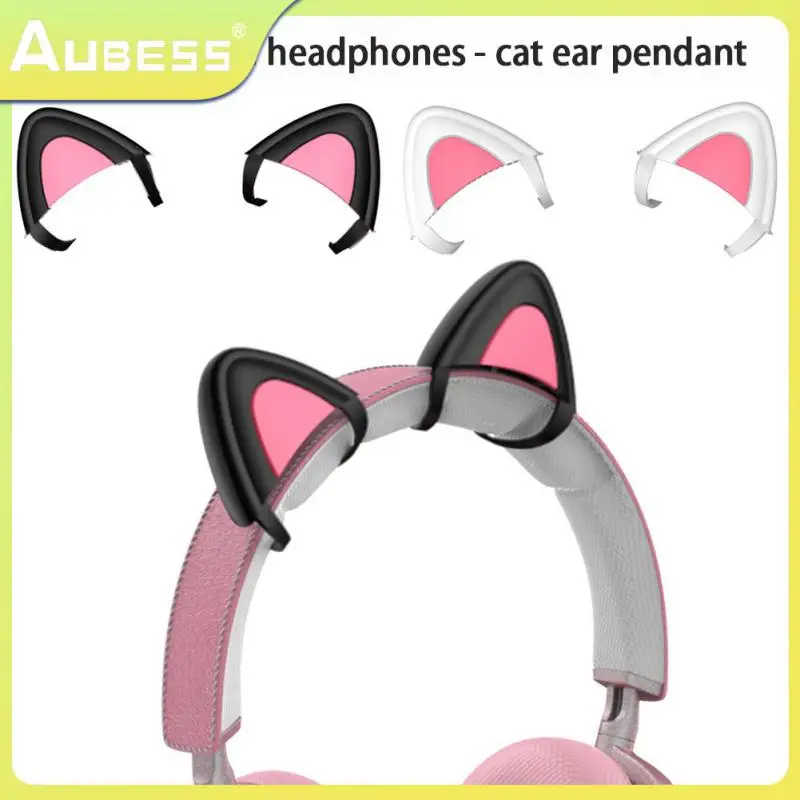 

Lightweight Cat Earmuffs Universal Cat Ear Pendant Headphone Headset Decorations Wireless Earbuds Earphone Accessories