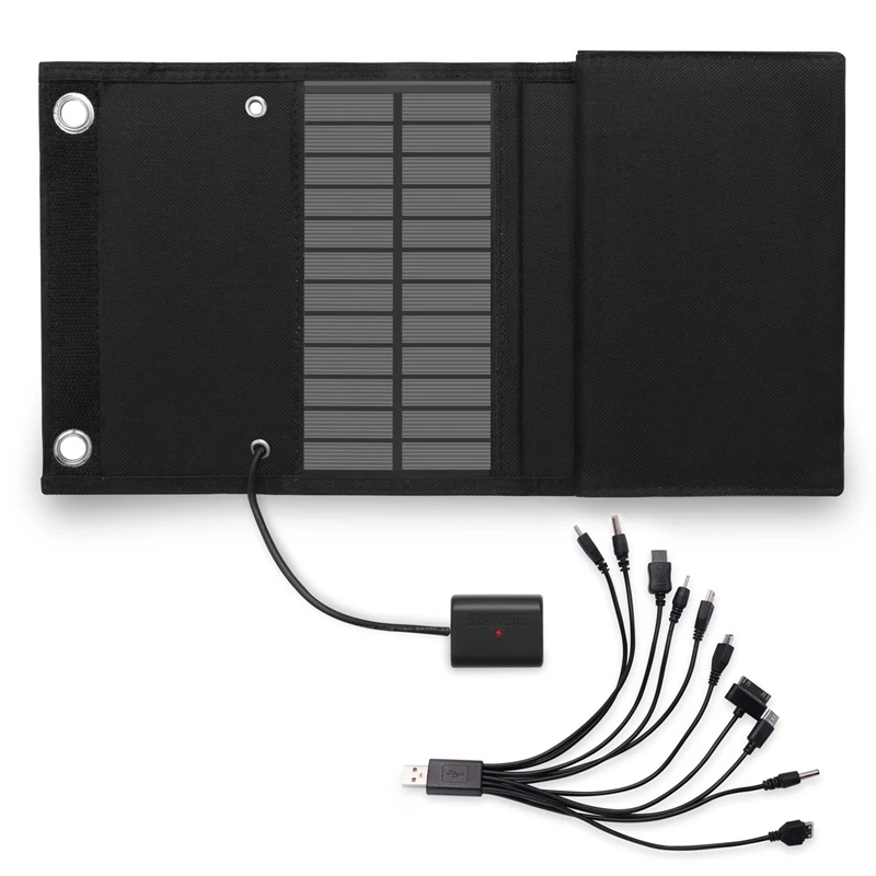 

12W Foldable USB Solar Panel Solar Cell Portable Folding Waterproof Solar Panel Charger For Mobile Phone Camping Hiking