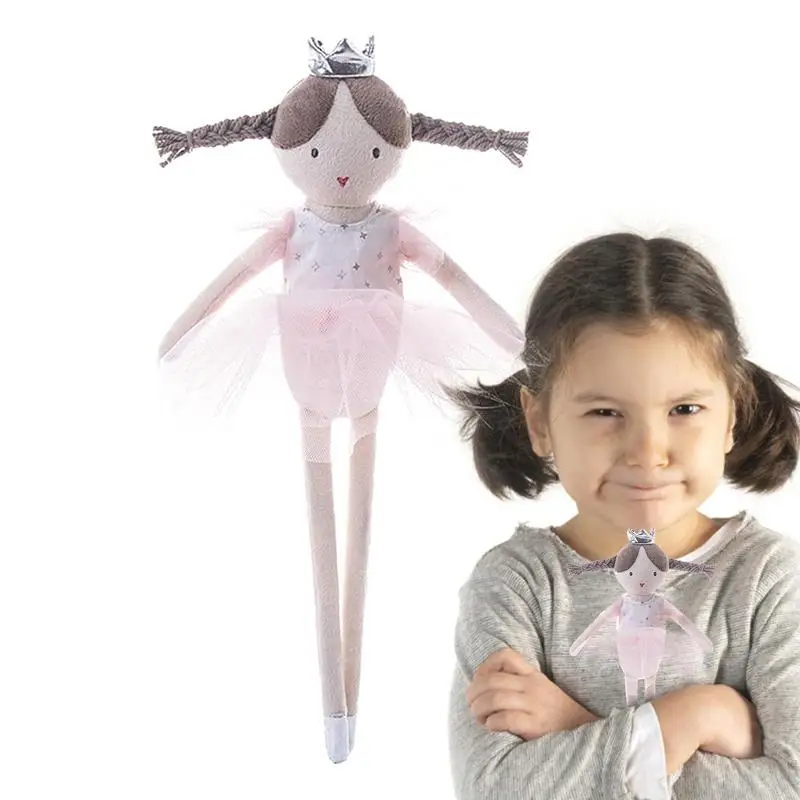 

Flower Dress Plush Dolls Pink Girl Stuffed Ballet Girl Doll Plush Toys Cute Princess Skirt Doll For Kids Babies Children