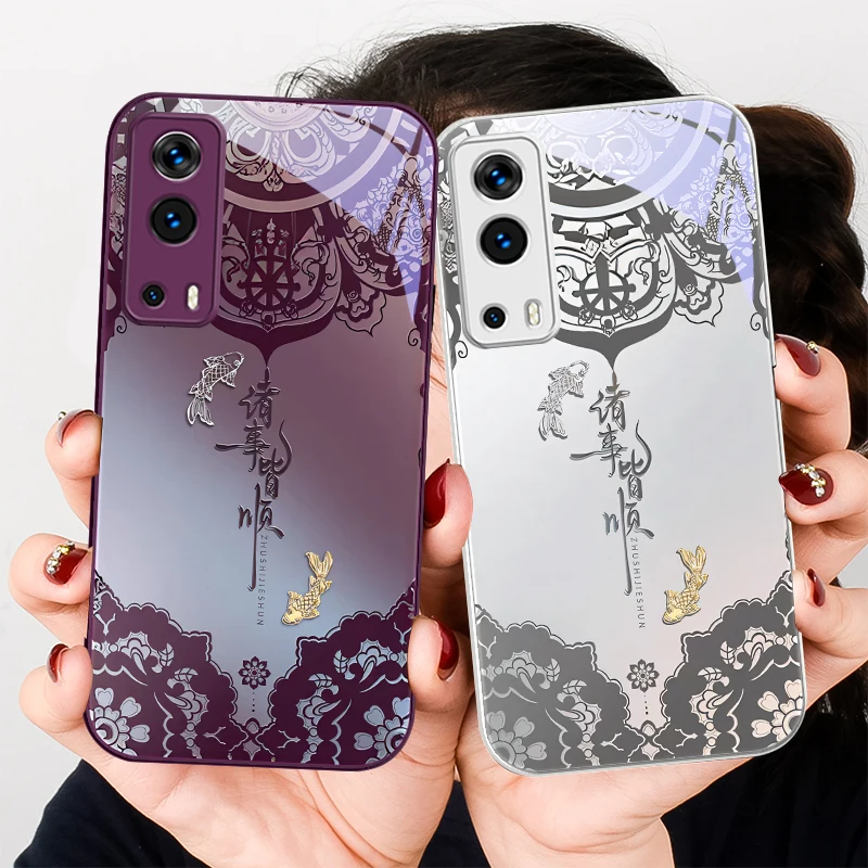 Everything goes For VIVO Y72 X100 Pro Y55 16 V20 29 V30 X60 Y11s Y20 X80 5G Y36 4G V23e Tempered Glass Phone Case