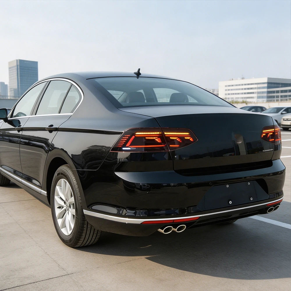 Фото Для VW Passat B8 Magotan 2016-2019: Новые задние фонари в сборе, обновленный стиль, динамический сигнал поворота, светодиодные аксессуары №3