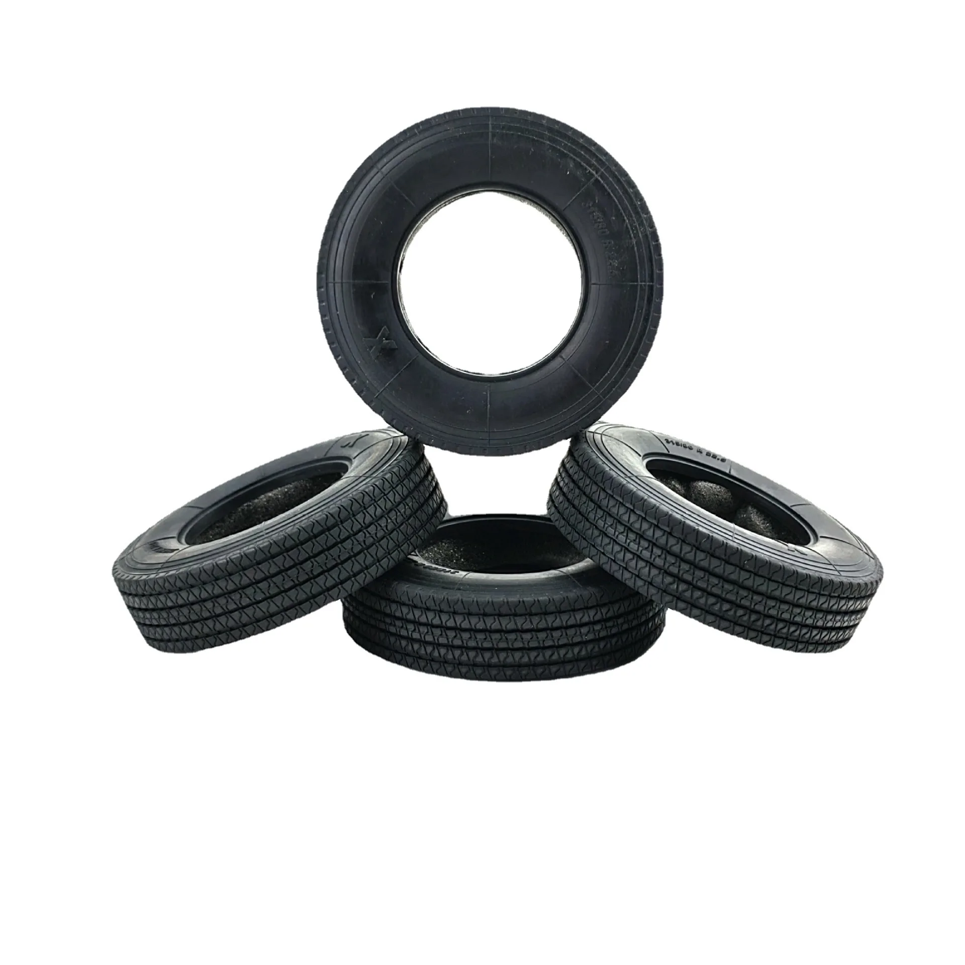 

Container Truck Rubber Tire Skin with Hard Inner Tube for 1:14 Tamiya Tractor Simulation Remote Control Model Tractor Tire Skin