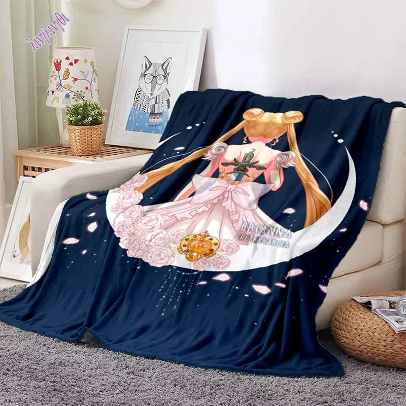 

Одеяло Сейлор Мун, фланелевое одеяло, мягкое флисовое покрывало, s одеяло для спальни, дивана