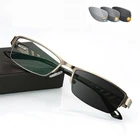 Уличные солнцезащитные фотохромные очки с защитой от УФ-лучей и полуободковой оправой для дальнозоркости квадратные очки для дальнозоркости Лупа от 0 + 25 + 50 + 75 до + 600