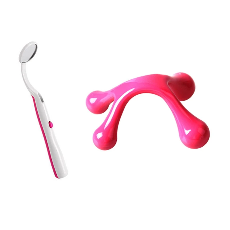 

1 Pcs Led Light Teeth Oral Mirror & 1 Pcs Practical Hand Held Massager