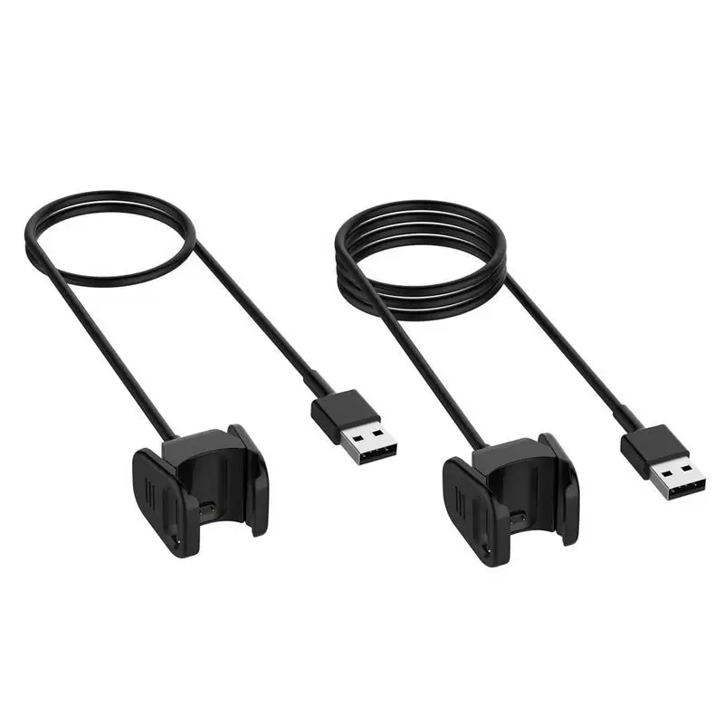 

USB-кабель для зарядки Fitbit Charge 3, шнур для зарядного устройства, зажим, Замена зарядного устройства 55 см, 100 см на выбор