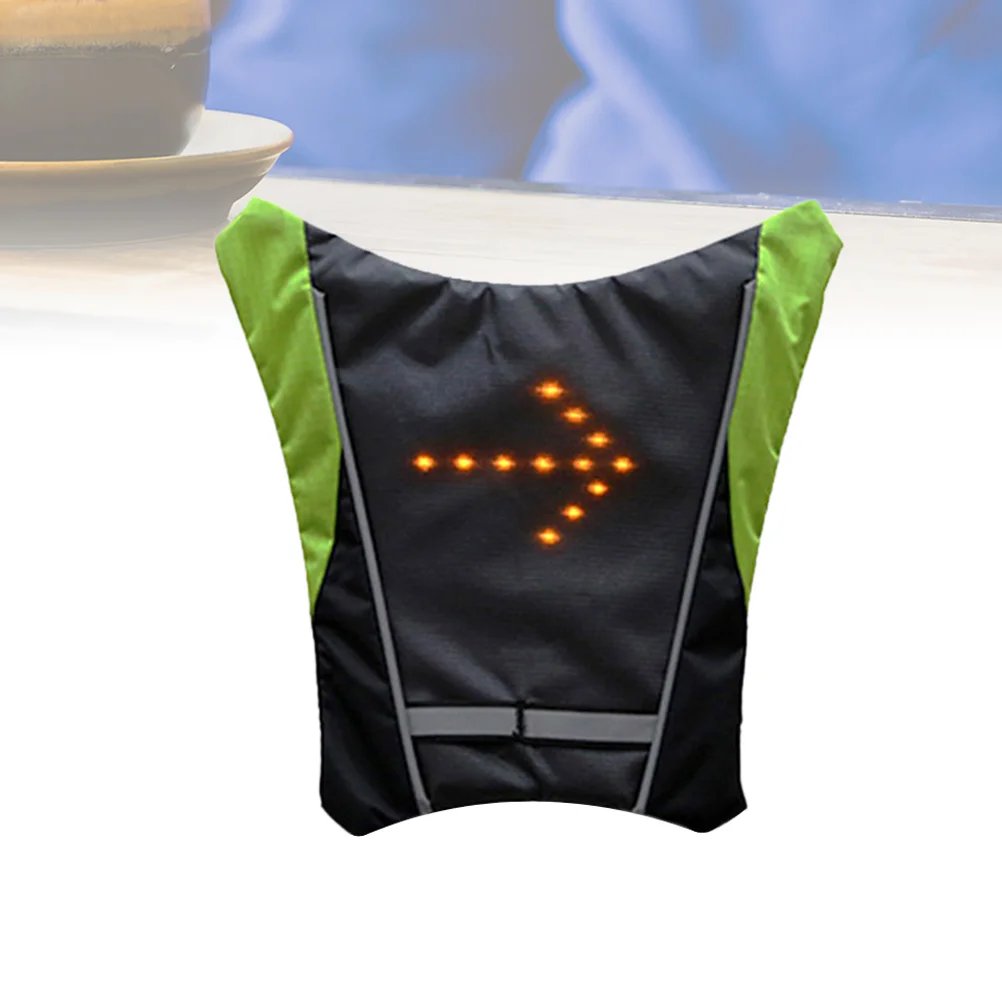 

LED Cycling Saddle Vest Charging Turn Signal Direction Indicator LED Light Cycling Saddle Bag Light (Grey)