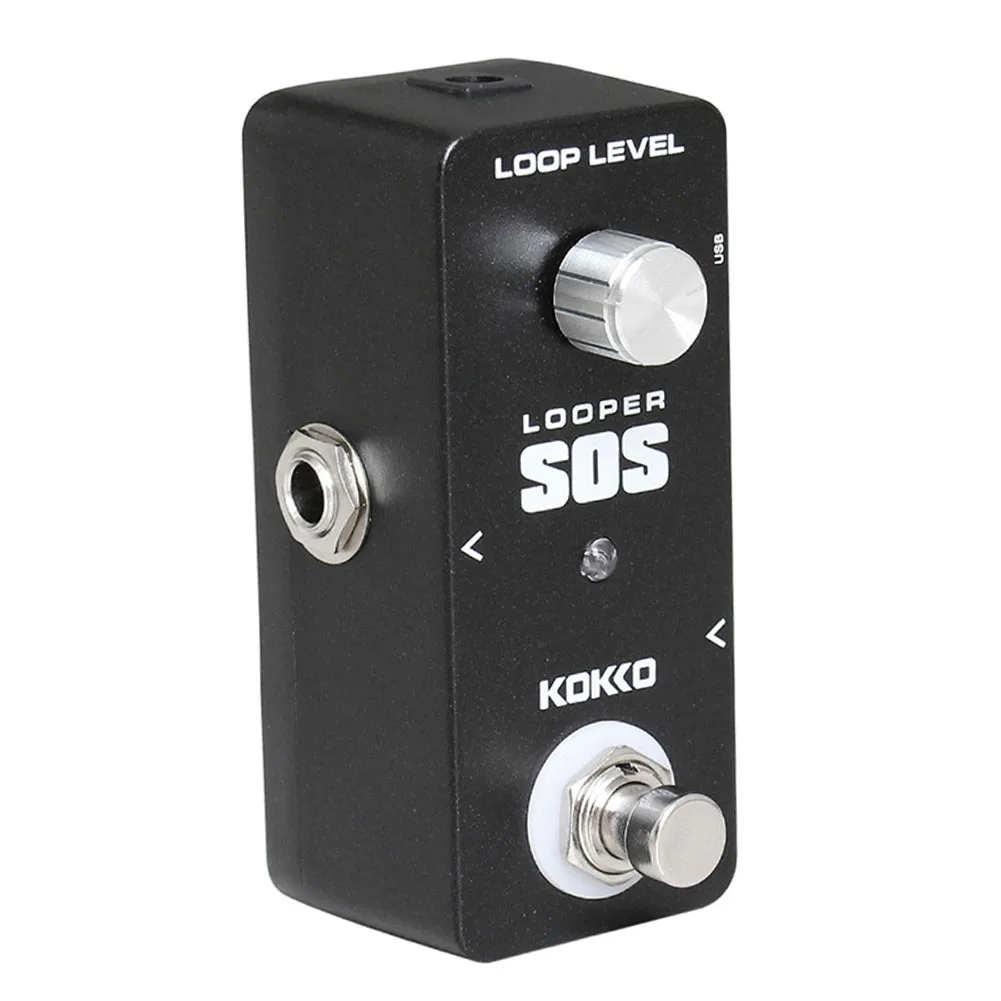 

Durable Guitar Effect Pedal Portable Pedal 10K Ohms 3.7 * 2* 2.1in Aluminum Alloy External AC Adapter FLP-2 LOOP