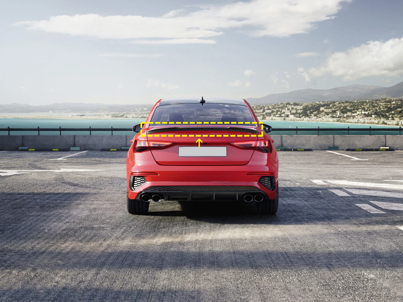 Подходит для Audi A3 S3 RS3 седан, спойлер багажника из углеродного волокна, крыло 2021-2022, новая модель (art.: 3920cfd43ed84) - 3920cfd43ed84
