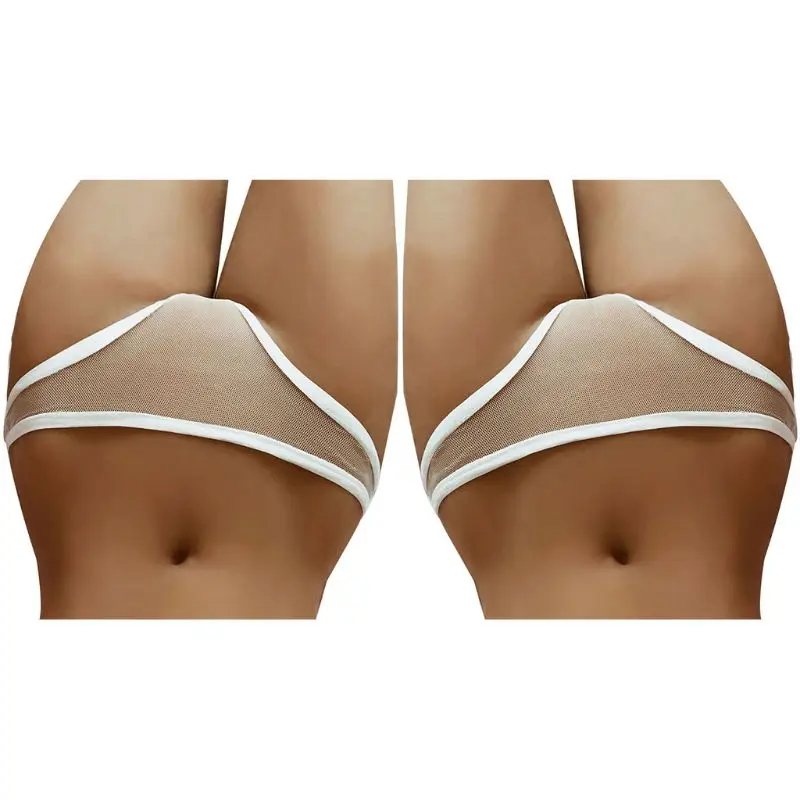 

Women Sexy Low Rise Underwear Briefs Erotic Hollow Out See Through Mesh Lingerie