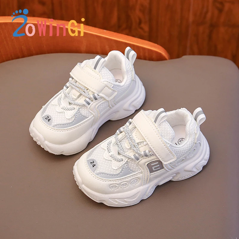 

Кроссовки детские для бега, повседневная спортивная обувь для девочек и мальчиков, размеры 21-30