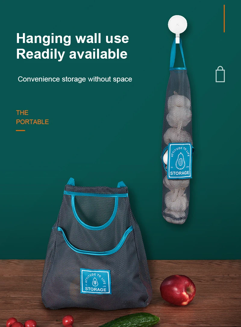 Сетчатая Сумка для хранения овощей лука картофеля 4 вида подвесные сумки дышащая